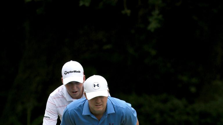 Thomas (top) and Berger (bottom) are hoping to join Jordan Spieth (middle) in the USA side