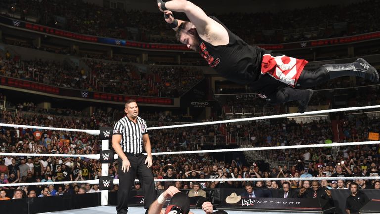 Owens fought Sami Zayn at WWE Battleground