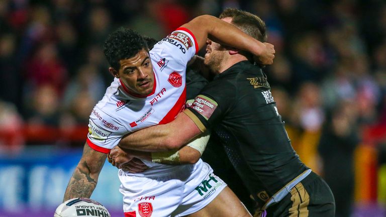  Hull KR's Kieran Dixon returns from injury for the match at the AJ Bell Stadium