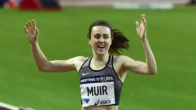 Laura Muir was making her first appearance of the year