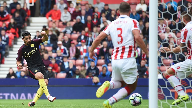 Nolito scored two late goals for Man City