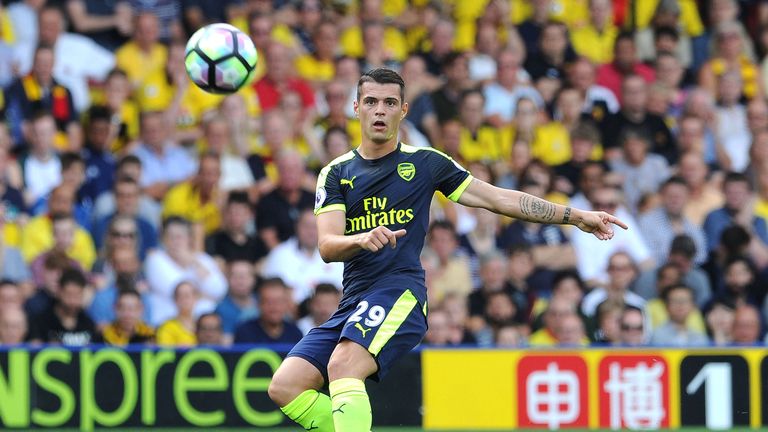 Granit Xhaka has joined Arsenal's midfield this season