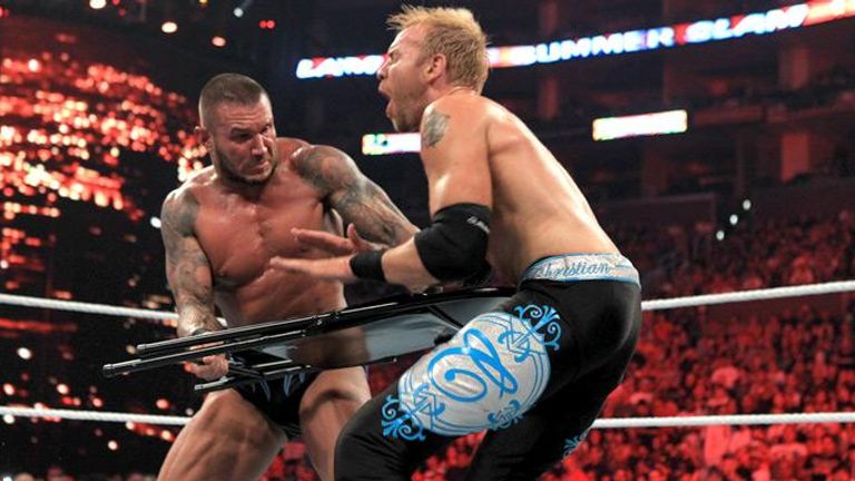Orton overcame Christian in a No Holds Barred match