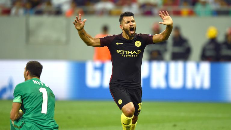Sergio Aguero made amends for missing two penalties