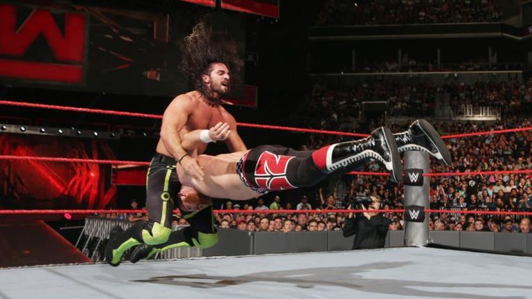 Rollins beat Zayn with a Pedigree on Monday night