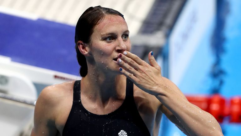 Jazz Carlin won silver in the 400m and 800m freestyle