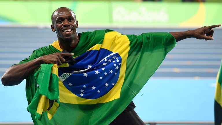 Bolt's ability to connect with the crowd was in strong evidence in Brazil