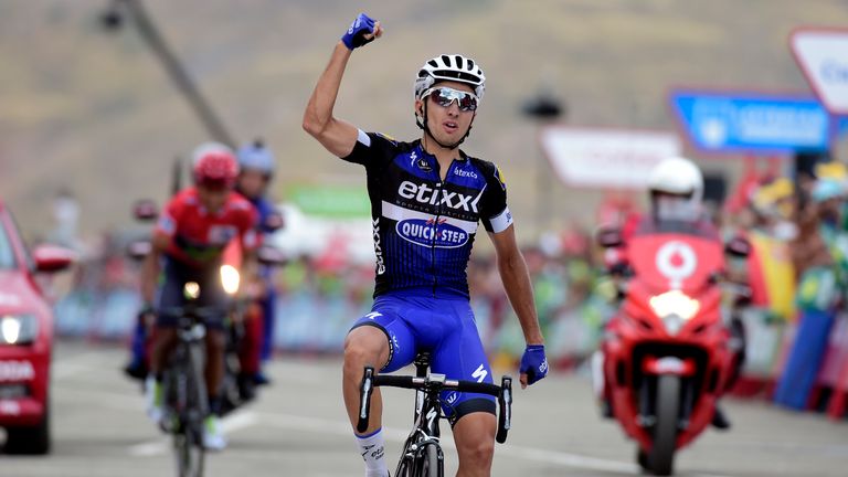 Gianluca Brambilla climbed to victory on stage 15