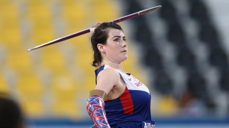 Hollie Arnold is now world and Paralympic champion in the F46 javelin