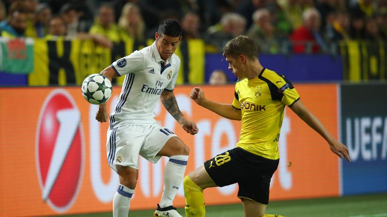 James Rodriguez in action for Real Madrid
