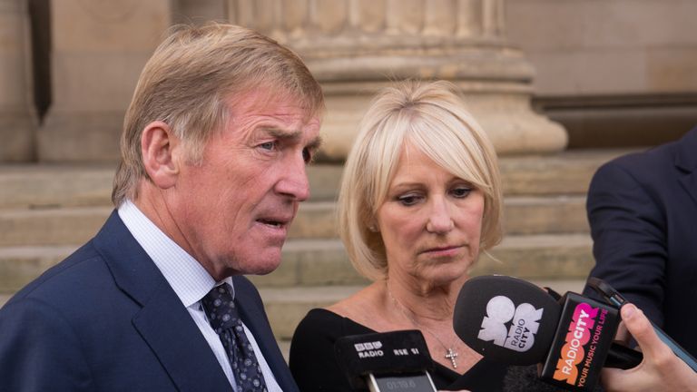 Kenny and Marina Dalglish were also recognised for their support of the families and other charity work