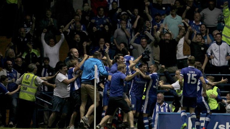 Celebrating in the crowd usually results in a yellow card