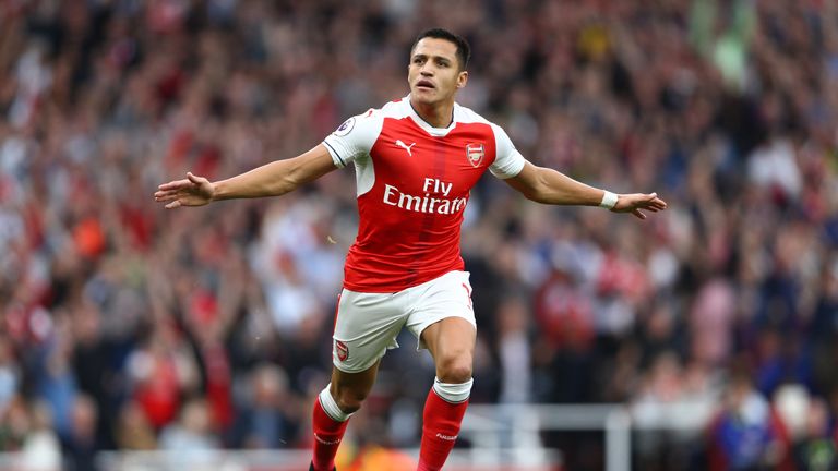 Alexis Sanchez has been a key figure so far this season playing up front for the Gunners