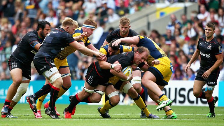 Schalk Burger scored a try on his Saracens debut