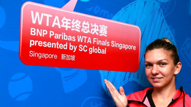 Simona Halep is heading for WTA Tour finals in Singapore