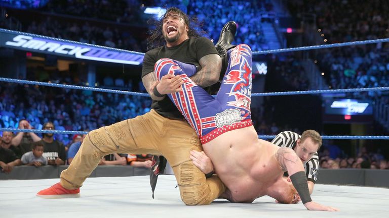 Heath Slater was forced to tap out to Jimmy Uso
