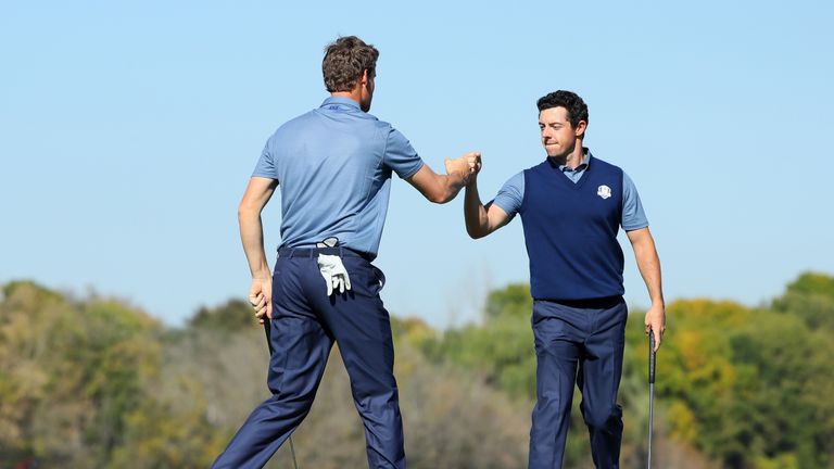 Thomas Pieters and Rory McIlroy proved an inspired partnership