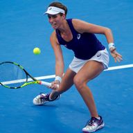 Johanna Konta battled hard but ultimately fell to Agnieszka Radwanska