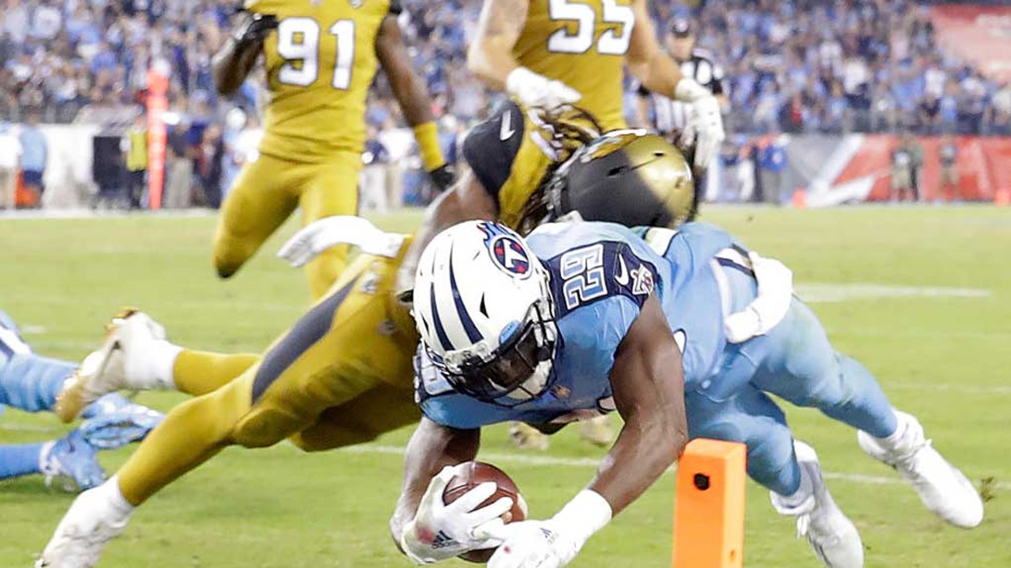 Jacksonvill Jaguars dominate Tennessee Titans in Nashville, 36-22