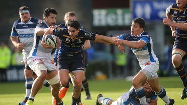 Joey Carbery (pictured being tackled by Castres's Antoine Dupont) could face the All Blacks this weekend