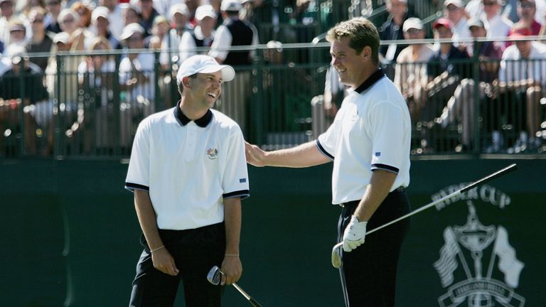 One of Westwood's most successful partners was Sergio Garcia, with only one loss in seven outings