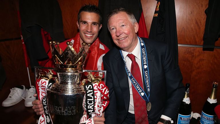 Van Persie won the Premier League in his first season at United, having not won it in eight seasons at Arsenal