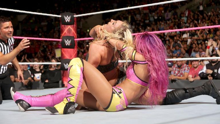 Charlotte and Sasha Banks went head-to-head in Raw's main event
