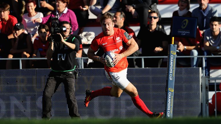 Chris Wyles scored Saracens' third try