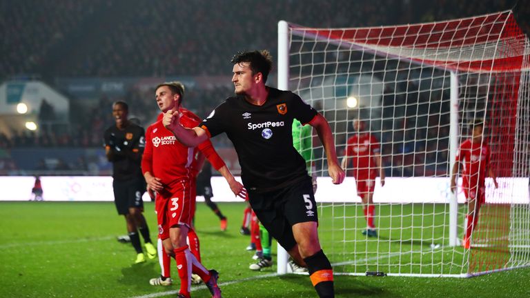 Harry Maguire scored the opener for Hull