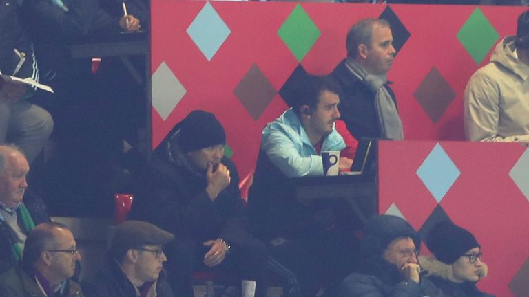 England coach Eddie Jones was in attendance at the Stoop