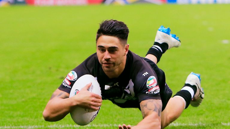 Shaun Johnson scored a try and slotted a drop goal to help his side to victory