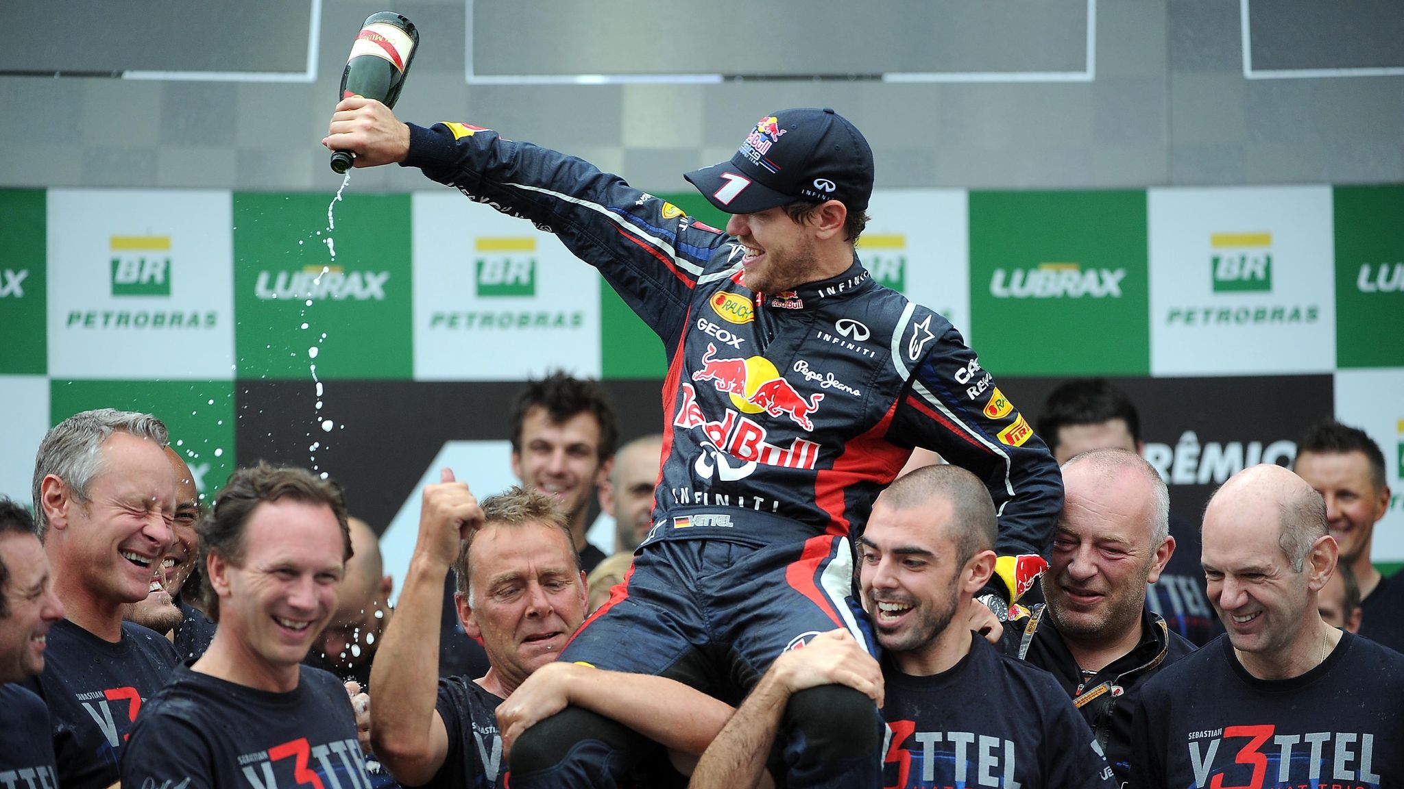 Sebastian Vettel Takes Third Series Championship At 2012 Brazil Formula 1  Grand Prix