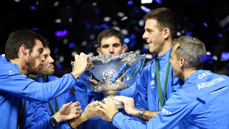 Del Potro helped Argentina win the Davis Cup