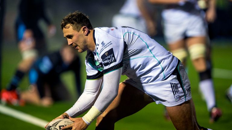 Ashley Beck scored one of Osprey's four tries against the Warriors