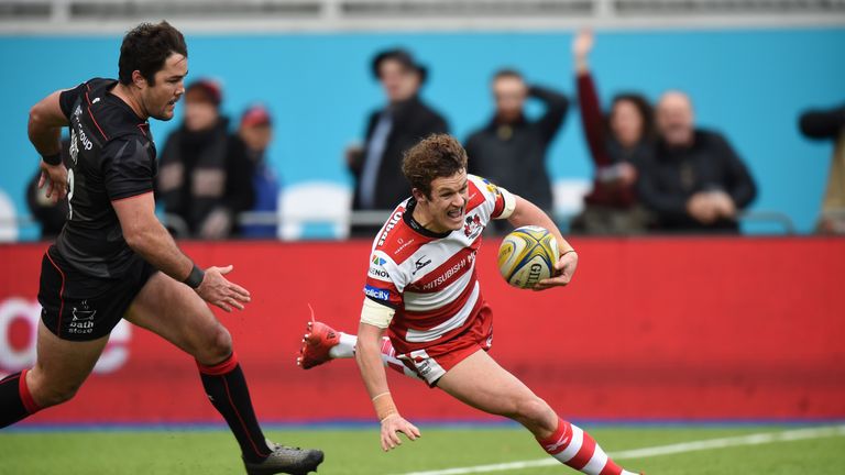 Fly-half Billy Burns crossed for a first-half try for Gloucester