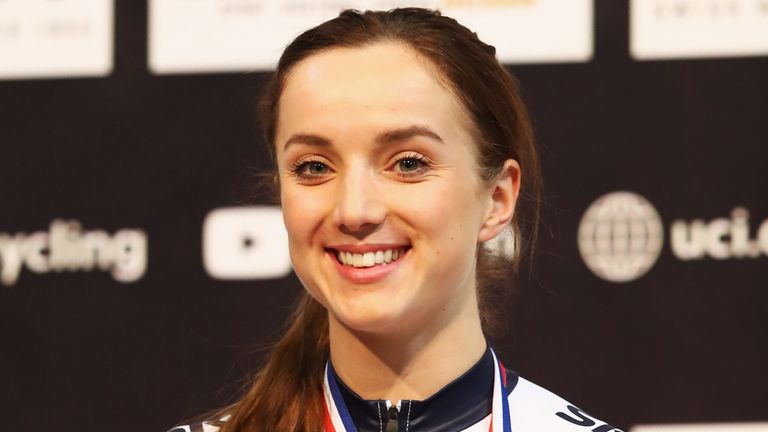 Elinor Barker took the gold medal in the points race on Sunday