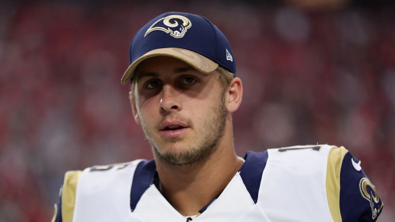 Quarterback Jared Goff of the Los Angeles Rams