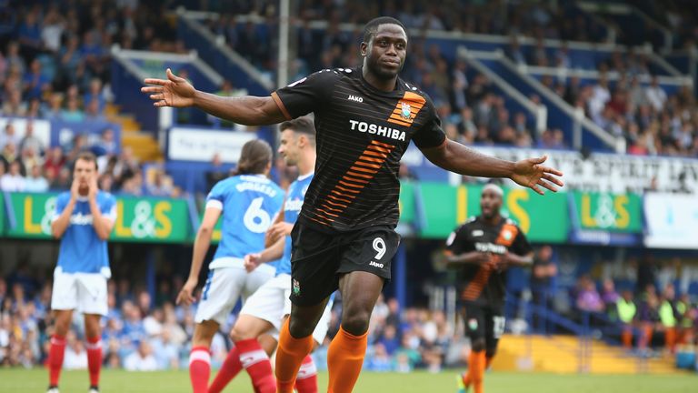 Barnet striker John Akinde is on the League Two shortlist