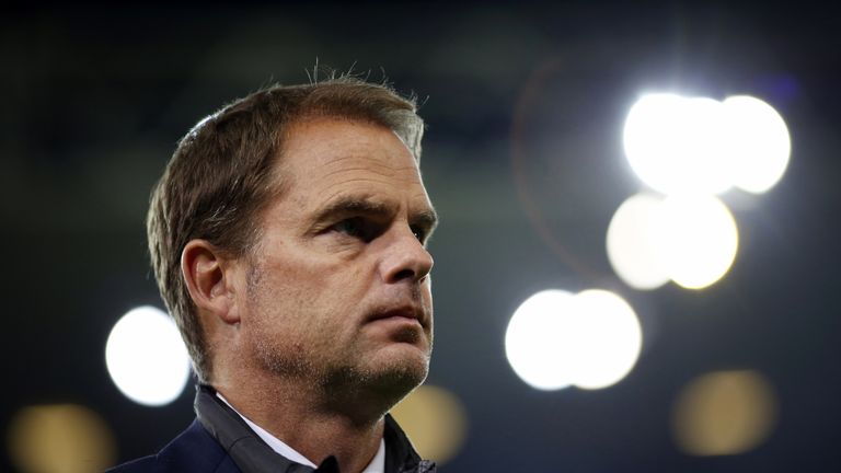 De Boer was let go last week after a poor start to the campaign