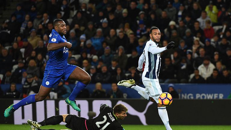 Phillips (right) hit the winner for West Brom