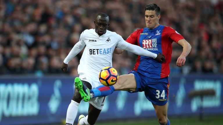 Modou Barrow has been one few Swansea players to impress this season