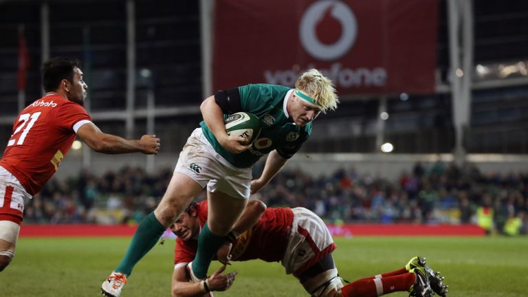 James Tracy came off the bench to score a try on his debut