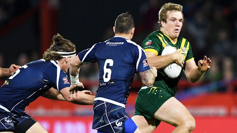 Scotland lost their Four Nations match with Australia by 42 points