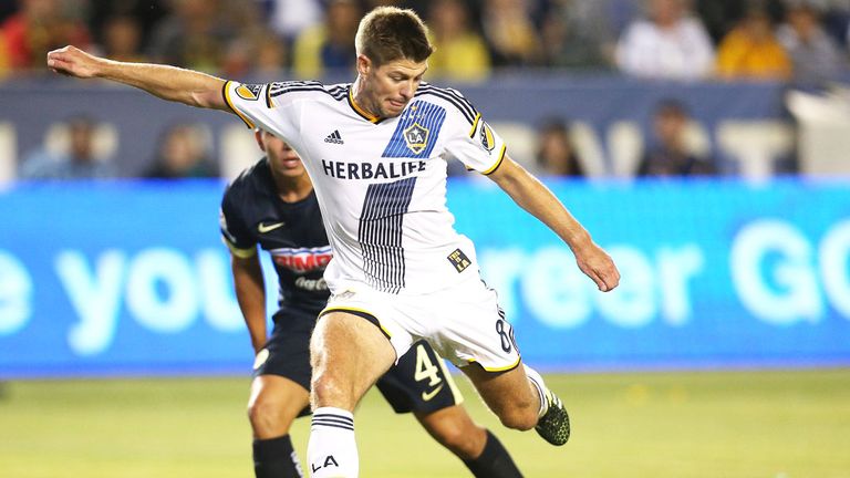 Gerrard spent 18 months at LA Galaxy before retiring at the age of 36