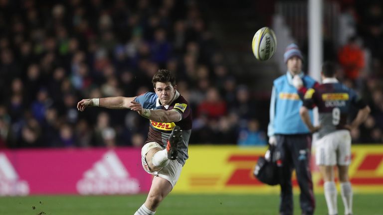 Tim Swiel kicked the winning penalty for Quins