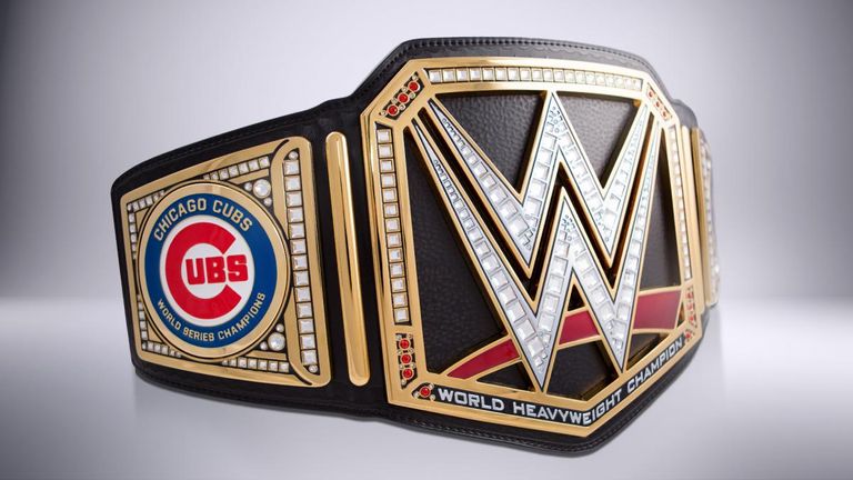 Triple H has awarded World Series champion Chicago Cubs a custom WWE Title