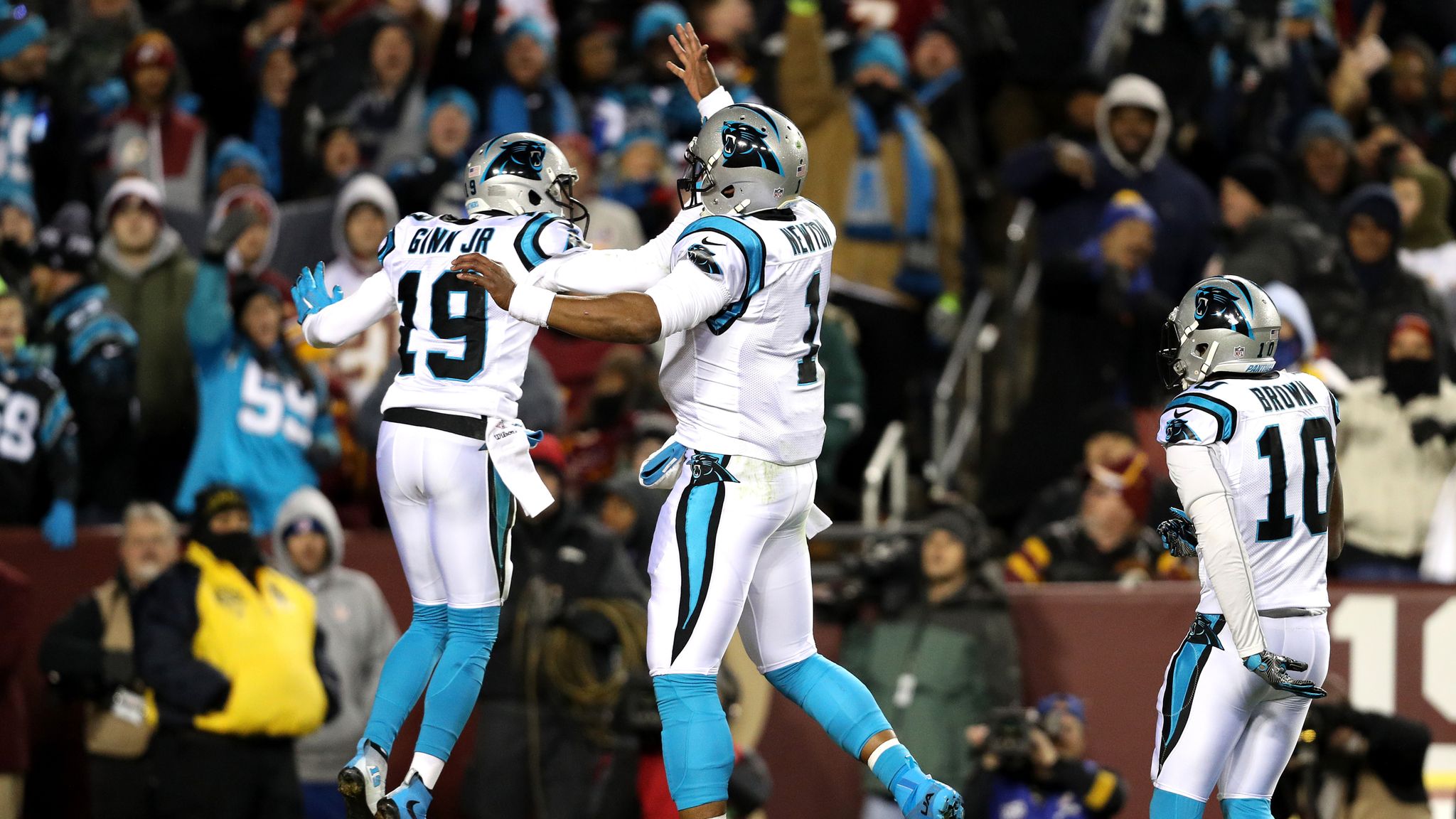 Cam Newton's late TD to Ted Ginn Jr. leads Panthers past New