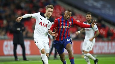 Tottenham's Christian Eriksen in action against CSKA Moscow