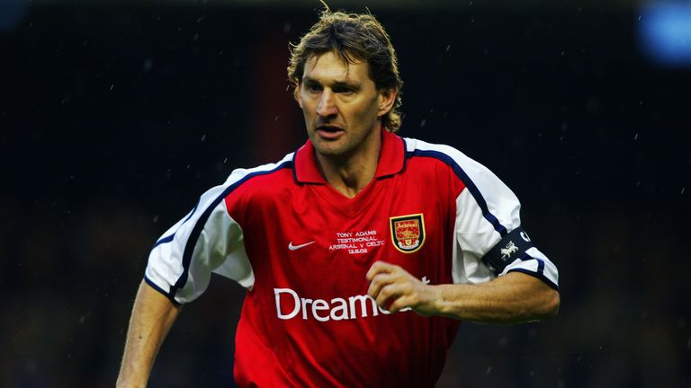 Adams spent the entirety of his professional football career with Arsenal between 1983 and 2002