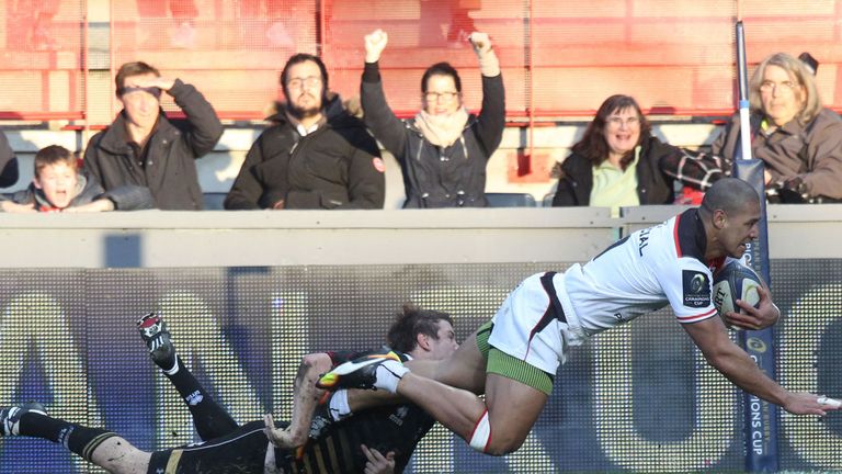 Paul Perez scored one of eight tries against the Italians